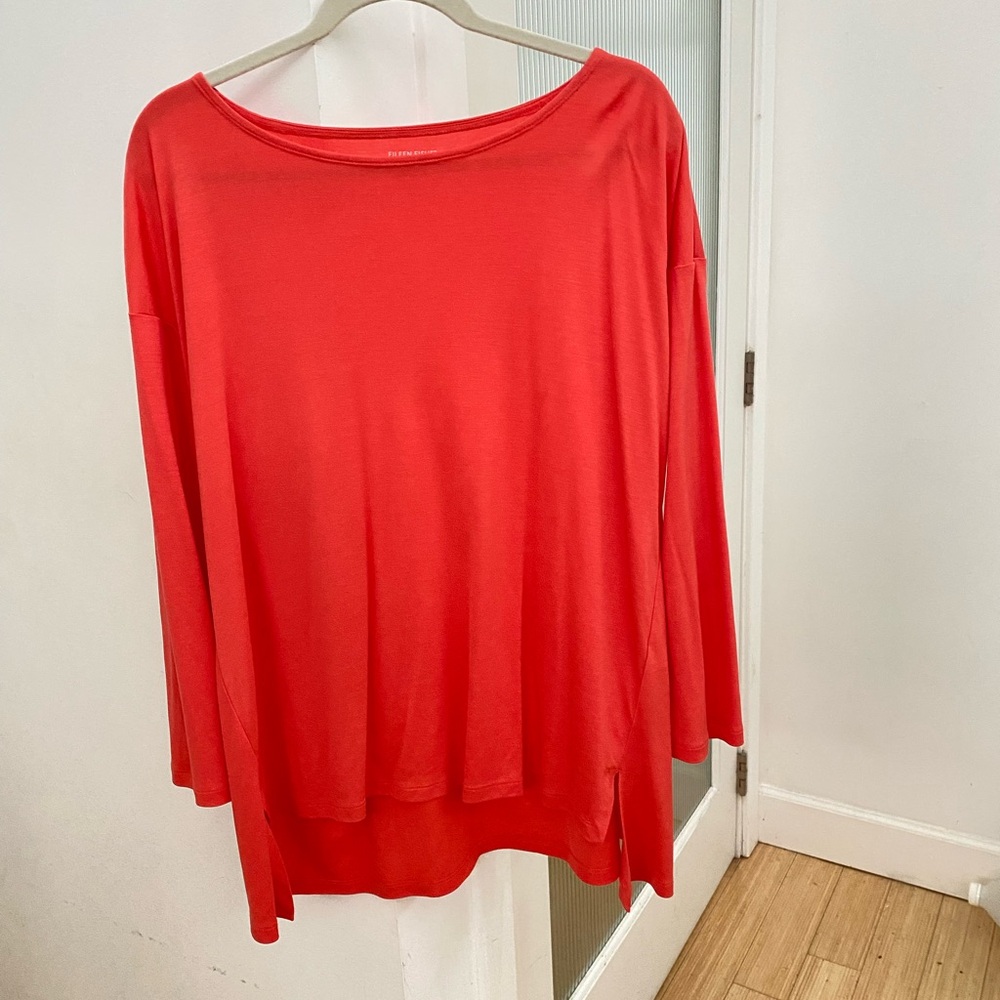Eileen Fisher orange tunic top